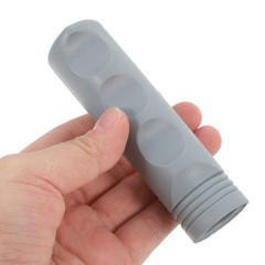 2Pcs Reusable PVC Wheelchair Handlebar Grips for Transport Chairs Grey