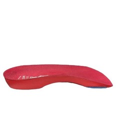 Vasyli Women’s Custom Red 3/4th Length Orthotics High Density Insoles One Size
