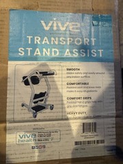 VIVE Transport Stand Assist Heavy Duty Comfort Grips 400 lb Capacity MOB1043WHT