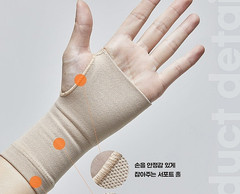Sensian Wrist Support Band Beige Free Size Set of 2 Hand Wrist Brace Support