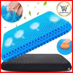 Gel Seat Cushion Double Thick Honeycomb Cooling Pad for Office Car Chair