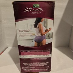 Depend Silhouette Active Fit, Moderate Absorbency, L/XL, 38-50 IN Waist 12 count