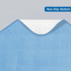 Incontinence Bed Pads 34“ x 52“, Washable Pee 34x52Inch(Pack of 1), Blue