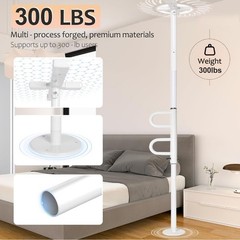 Floor-to-Ceiling Safety Pole, 7-10 FT Adjustable, No-Drill Tension Mounted Desi