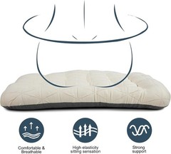 Comfort-Enhancing Jacquard Cushion with Anti-Skid Design – 16.5×15.7 inches