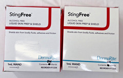 48 DermaRite 11238 StingFree™ Liquid Skin Prep & Shield 1mL Wands Ex 2027 & 2028
