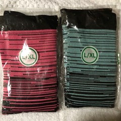 Performance Compression Socks 2 Pairs Pink, Blue. Size L/XL