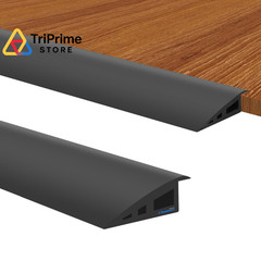 Ruedamann 3.3 Ft Threshold Transition Strip, 1 1/5″~1 2/5″ Rise FT, Black