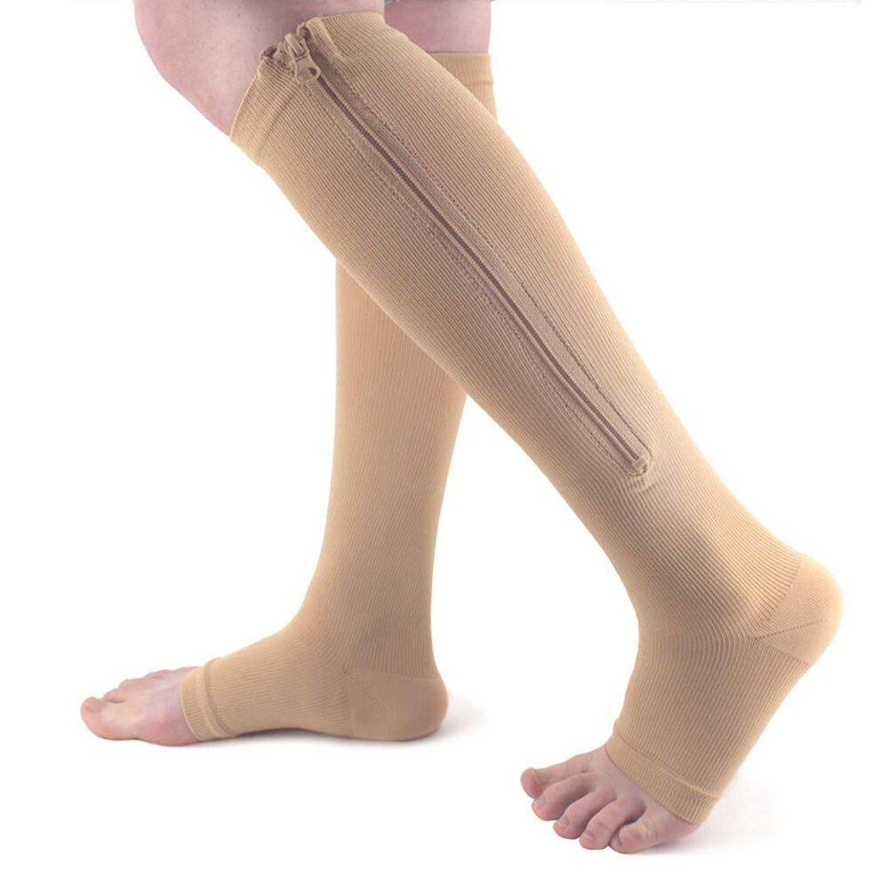 Compression Socks Support Graduated Stockings Men Women 20-30mmHg Nylon Sleeves