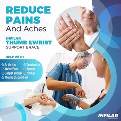 Thumb Splint Support and Hand Wrist Stabiliser Spica Brace Arthritis Pain Relief