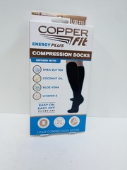 Copper Fit Energy Plus Compression Socks L/XL, 1 PAIR