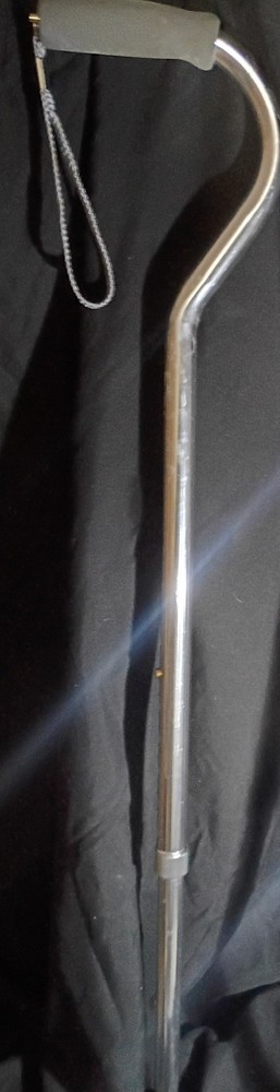 DMI Deluxe Adjustable Walking Cane for Men and Women 30 to 39 inches SILVER