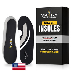 Vktry Silver Performance Insoles Carbon Fiber Composite Inserts For Athletes