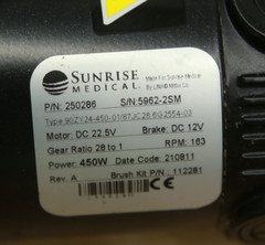 TESTED PAIR 3-Lug Motors for Quickie Q300M Q500M Q700M Power Chair 250287 250286