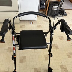 NOVA Journey Steel Rollator Walker, Black