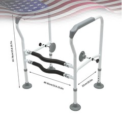 Toilet Frame Grab Bars Safety Rail Seat Handicap Assist For Senior Arm rest NEW