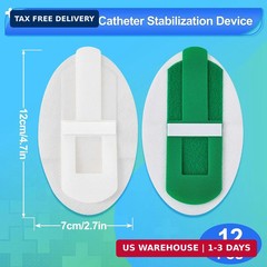 12 PCS Catheter Stabilization Device,Self Adhesive Catheter Tube Urinary Leg Bag