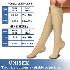 15-20 mmhg Hose Compression Socks for women Pain Relief Calf Leg Foot Full Toe