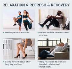 QUINEAR Air Compression Recovery System Sequential Leg Massager Therapy Boots, L