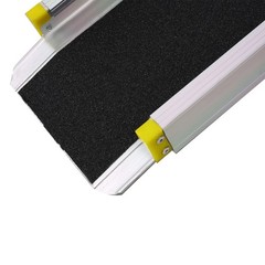 84″ Telescoping Wheelchair Ramps 600LB Cap 2-PC Set w/ Push Button Lock