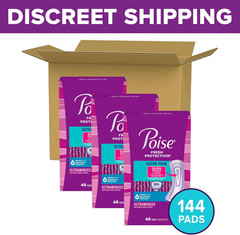 Poise Ultra Thin Incontinence & Postpartum Pads for Bladder Leaks, 4 Drop Modera