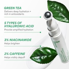 Innisfree Green Tea Caffeine Depuffing Eye Serum Roll-On Acid Cooling Korean