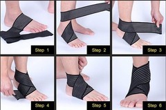 Versatile Elastic Compression Knee & Ankle Bandages for Sports & Everyday Use