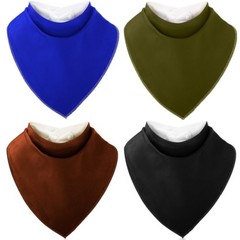 4 Pcs Adult Drool Bib for Men Women Special Needs, Soft Absorbent Large Elder…