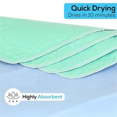Simpli-Magic Washable Underpads 34″x36″, Waterproof Heavy Absorbency, 6-Pack