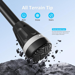 All Terrain Walking Cane for Men Women Lightweight Collapsible Adjustable Shock