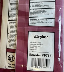 Stryker Sage 2% Chlorhexidine Gluconate Cloth lot of 6 Packs – 6/pack, EXP 10/27