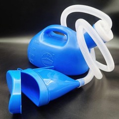 Urinal 2000ml Unisex Female Male Potty (L Blue) – Portable Pee Bottle for Travel