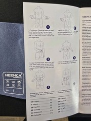 NIB NEENCA Back/Waist Brace Bionic Support System Blue Size Large (Medium)