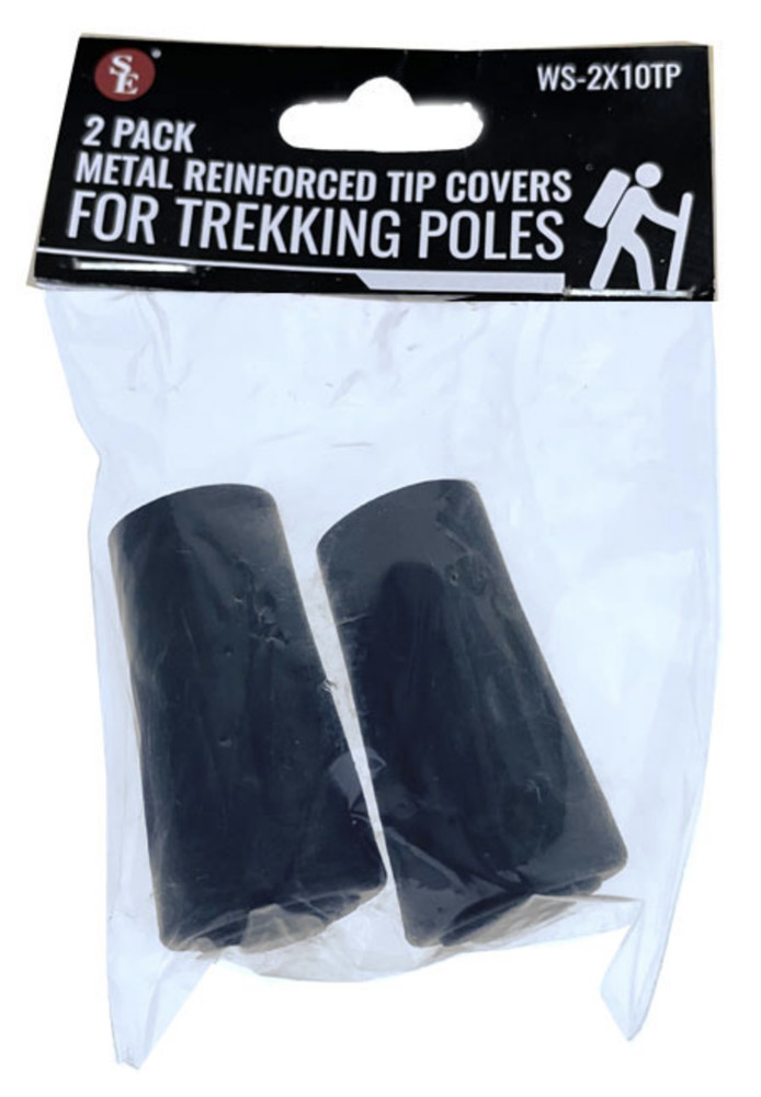 2Pc Metal Reinforced Rubber Tip Covers For Trekking Poles WS-2X10TP