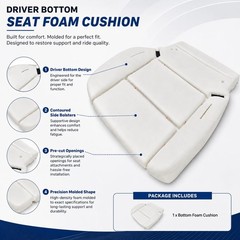 Driver or Passenger Side Bottom Seat Foam Cushion Compatible with Chevy Silve…