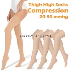 20-30mmHg Graduated Compression Stockings for Women US Firm Support No Slipping