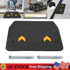 4″ Rise Rubber Threshold Ramp Doorway Wheelchair Ramp Heavy Duty Car Rubber Ramp
