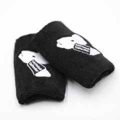 1 Pair Black Athletics Kettlebell Wrist Guards Protector