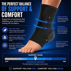 Lightweight Ankle Brace – Non-Slip Compression Sleeve for Active Lifestyles