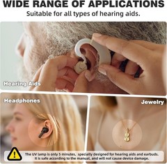 Hearing Aid Dryer Dehumidifier, Automatic Shut-Off Dryer Box Drying Box T03-26