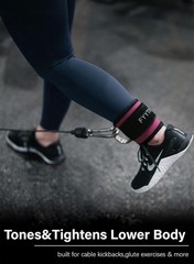 Comfortable Neoprene Ankle Cuff for Cable Machines, Hip Abductors, Leg Training
