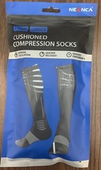 NEENCA 1 Pair Compression Socks Athletic Calf Socks Small/Med New Unisex Black