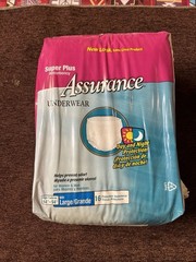 Assurance Women’s/Men’s Underwear Adult Diapers Super Plus Size Large 16 Count