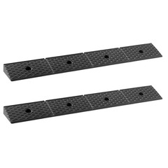 1. 2 Pack Heavy Duty Rubber Curb Ramp 33069LBS 2″ Rise with Drainage