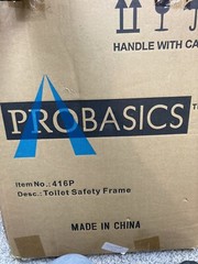 New ProBasics Toilet Safety Frame 416P 300lb Capacity Adjustable Fast Shipping