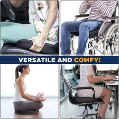 2 Pack Gel Seat Cushion for Sciatica Relief | Office Chair Cushion for Pressure