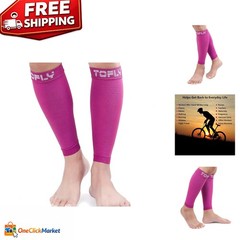 Calf Compression Sleeve for Shin Splints 20-30mmHg – Stylish Rose Color