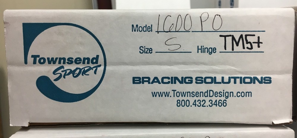Townsend Bracing Solutions Sport 1600 PO TM5+ Knee Brace – Multiple Sizes Avail
