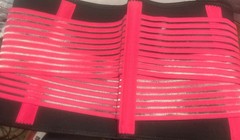 BraceUP Adjustable Stabilizing Lumbar Lower Back Brace Support Belt – Black Pink
