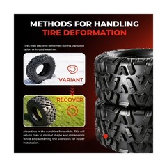 ATV/UTV Tires 26×8-12,All-Terrain Mud Tires 26x8x12,6-Ply,Non-Directional Tre…